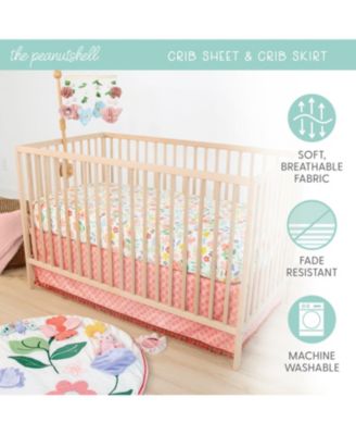 Floral Crib Bedding, Tummy Time Mat & Security Blanket Set, 4-Piece Set