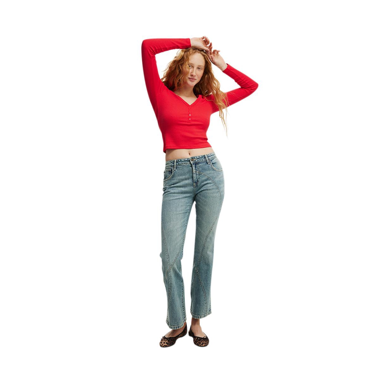 Cotton On Women's Stretch Bootcut Flare Jean -seam