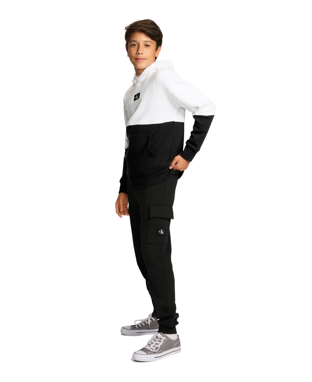 Calvin Klein Big Boys Cargo Soft Fleece Jogger
