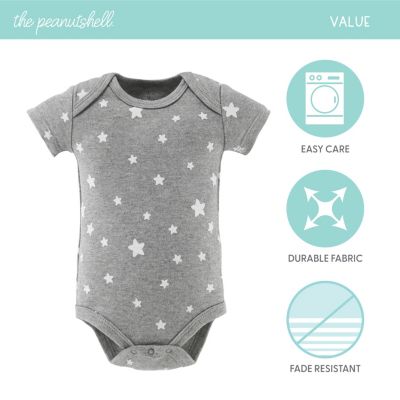 Baby Boys Neutral Safari Bodysuits