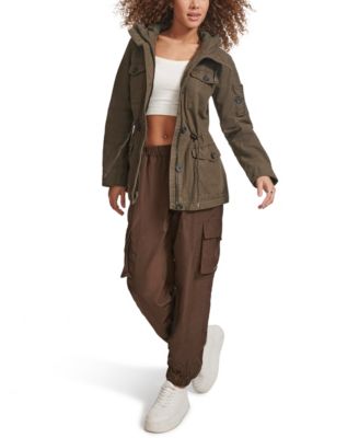 Women's Hooded Military Jacket