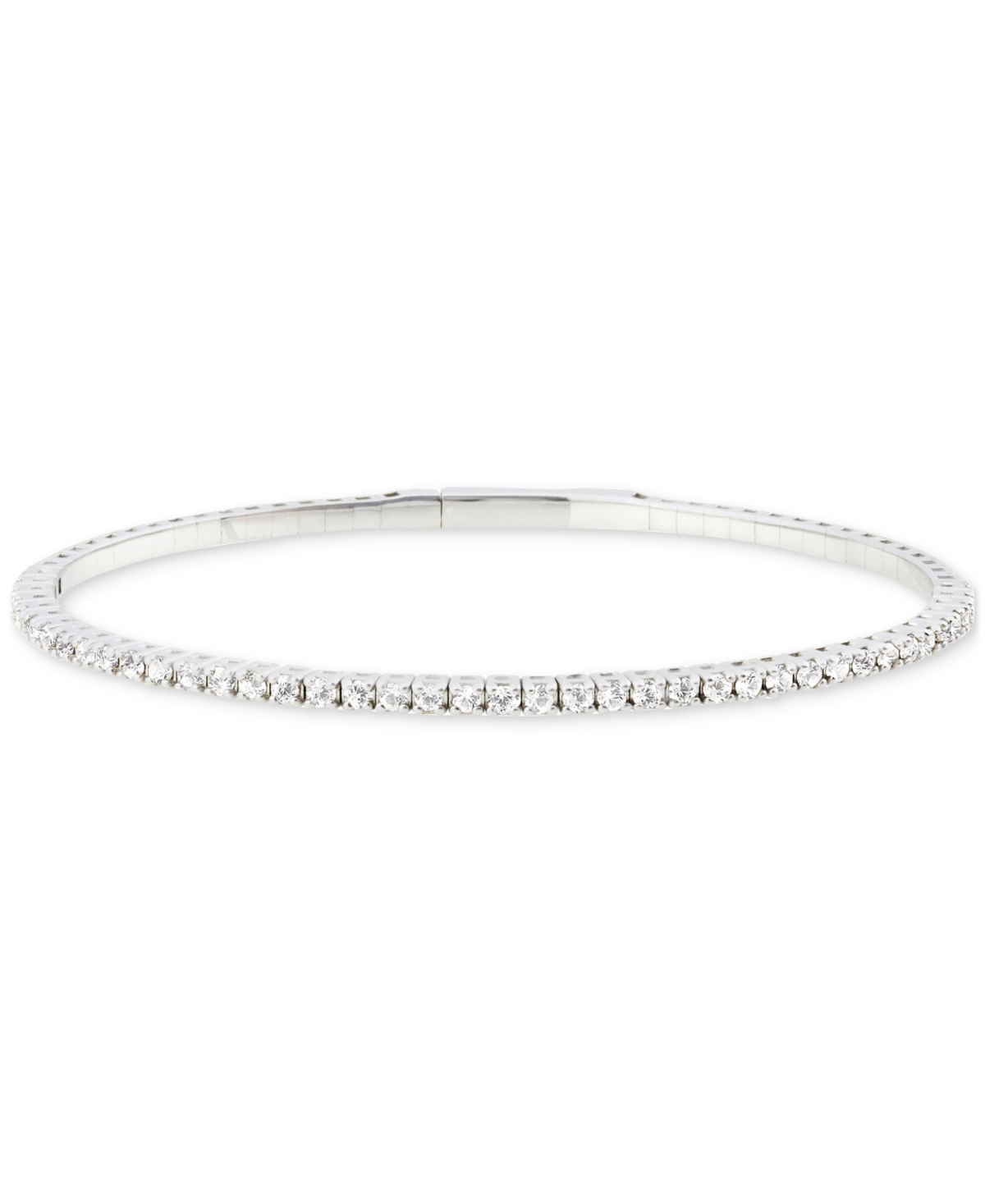 Macy's Diamond Bangle Bracelet (1/2 Ct. T.w.) In 10k White Gold In White Gold