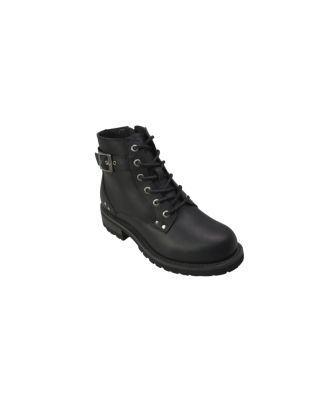 8647L Women's 7" Biker Boot Black