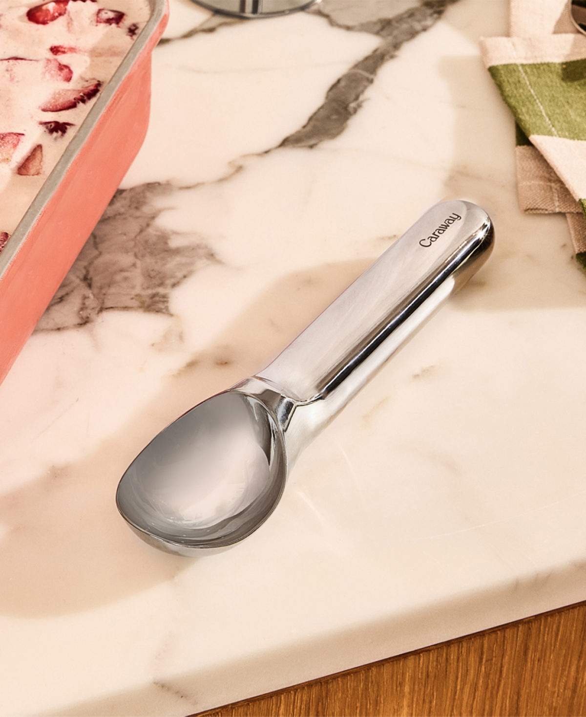 Caraway Home 7" Ice Cream Scoop In Silver