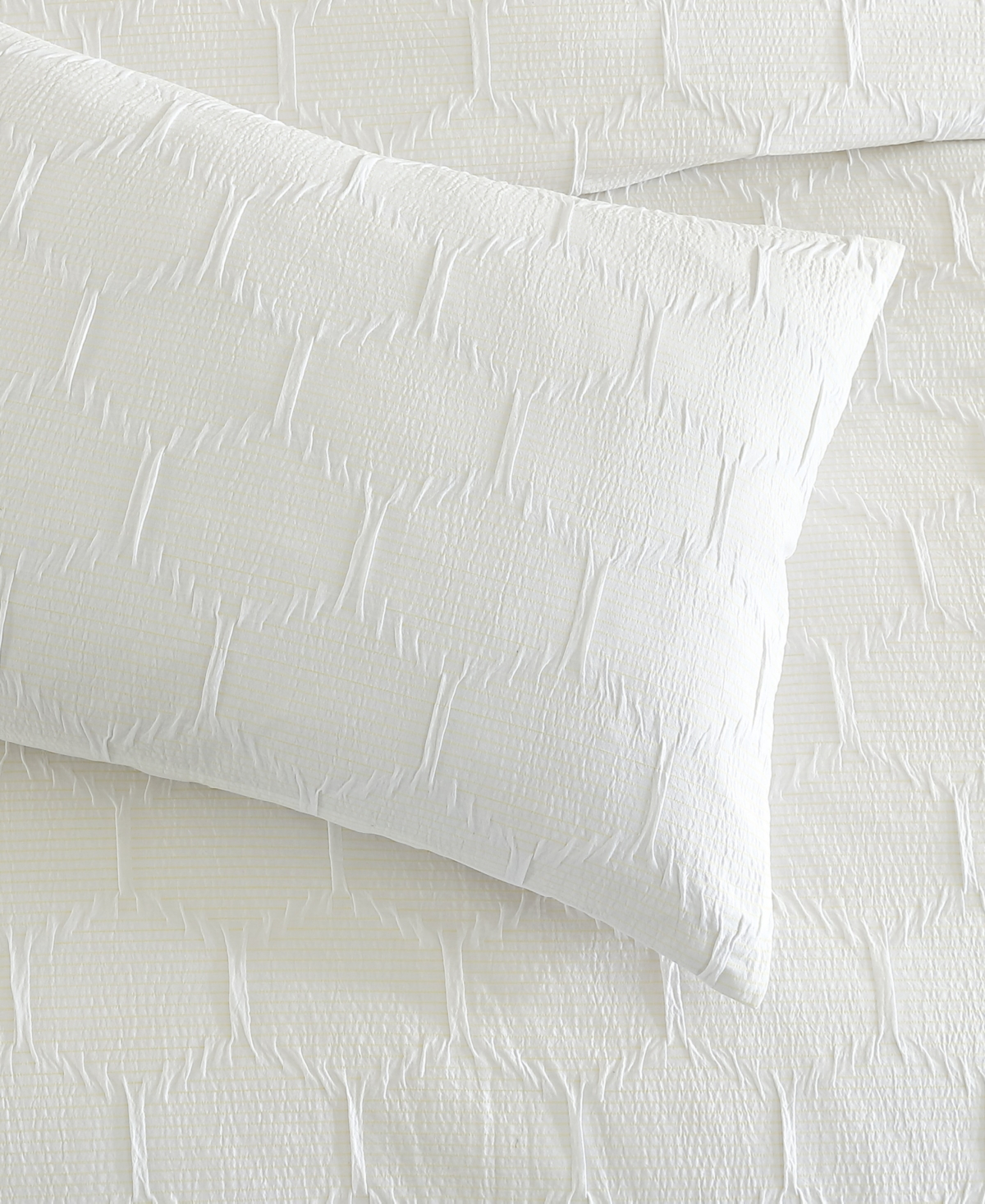 Shop Dkny Modern Hexagon 3 Piece Comforter Set, Full/queen In White