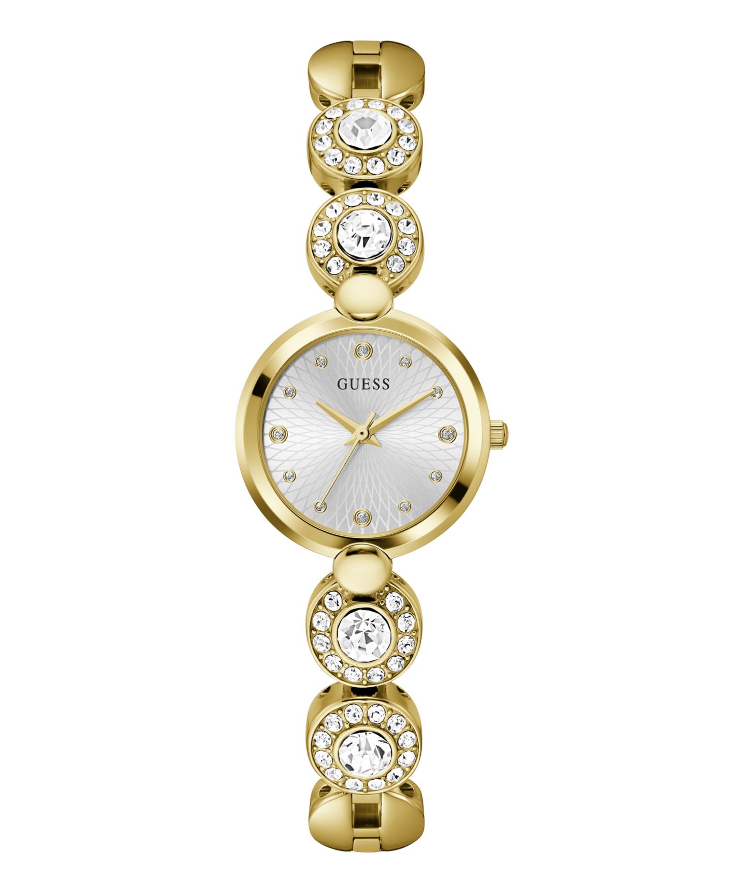 Женские часы GUESS Analog Gold Tone Stainless Steel Watch, 26 mm — фото 1