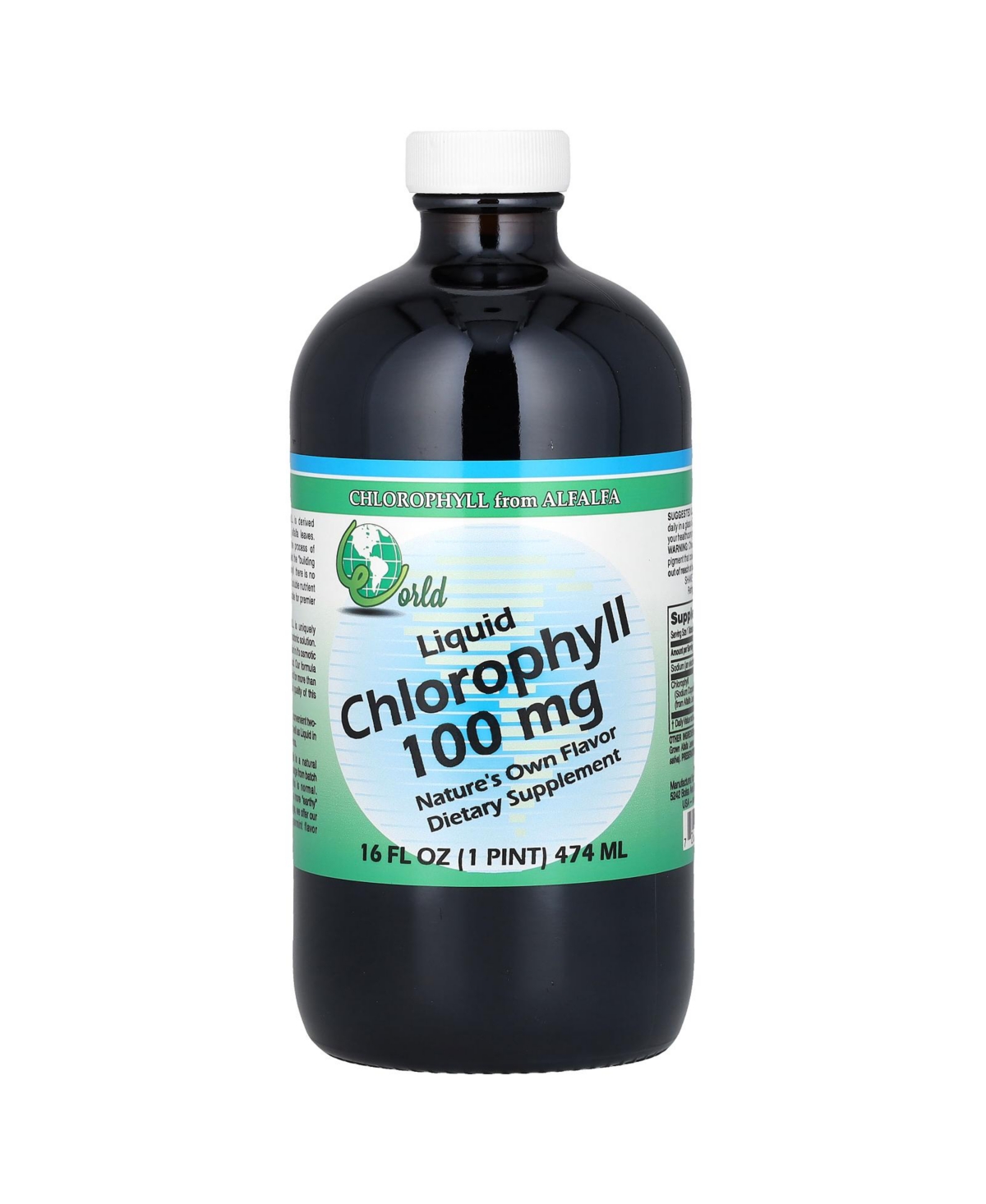 Liquid Chlorophyll 100 mg - 16 fl oz (474 ml)