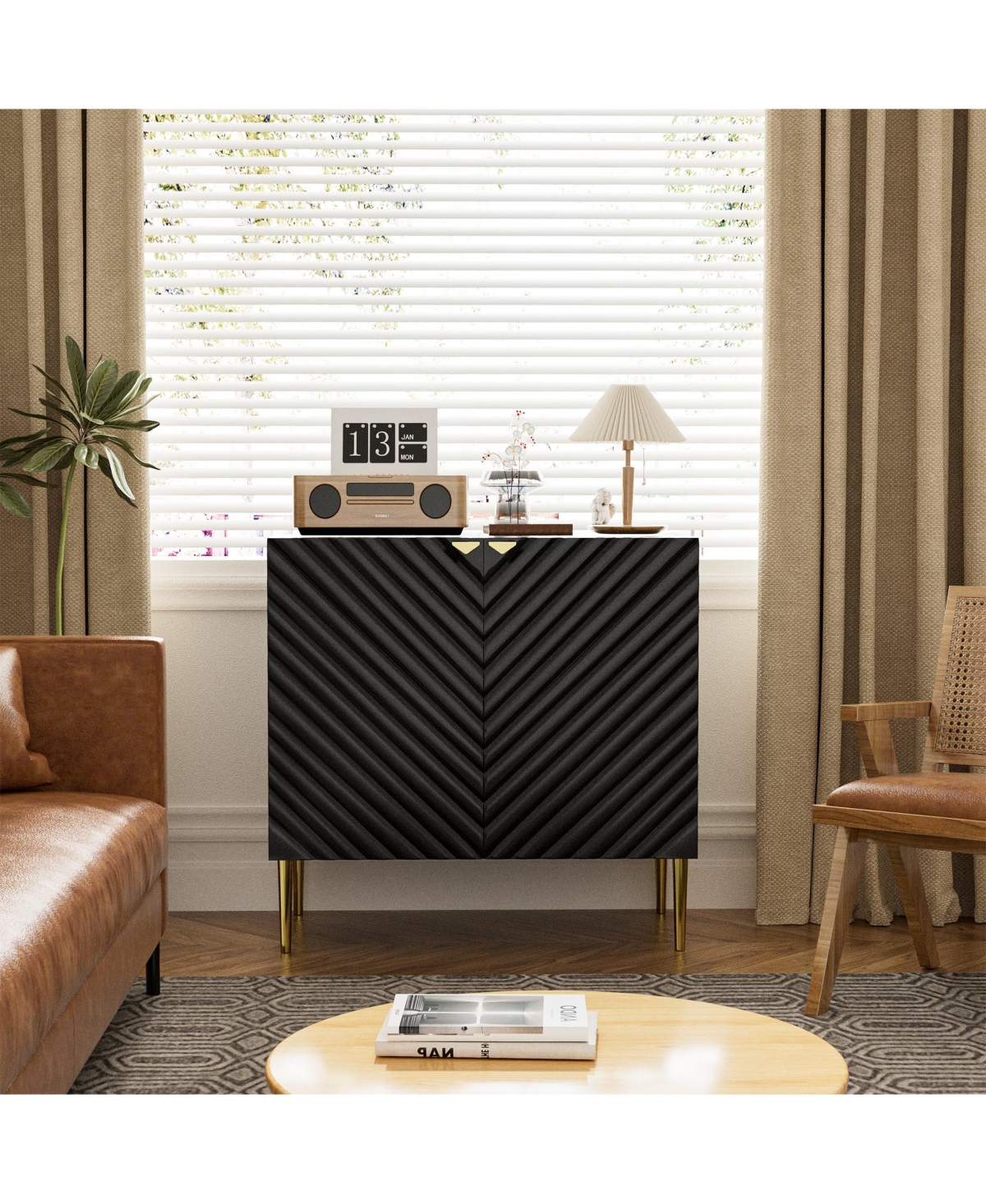 2 Door Locker Accent Cabinet