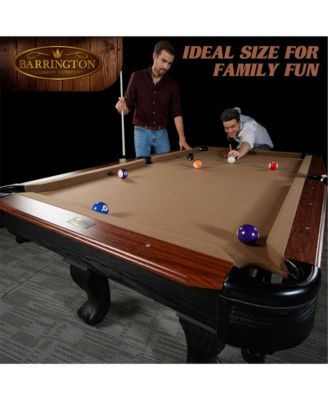 7.5' Belmont Drop Pocket Table w/Pool Ball & Cue Stick Set