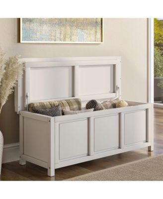 John Louis Home Solid Wood Open Top Storage Bench - Macy's 
