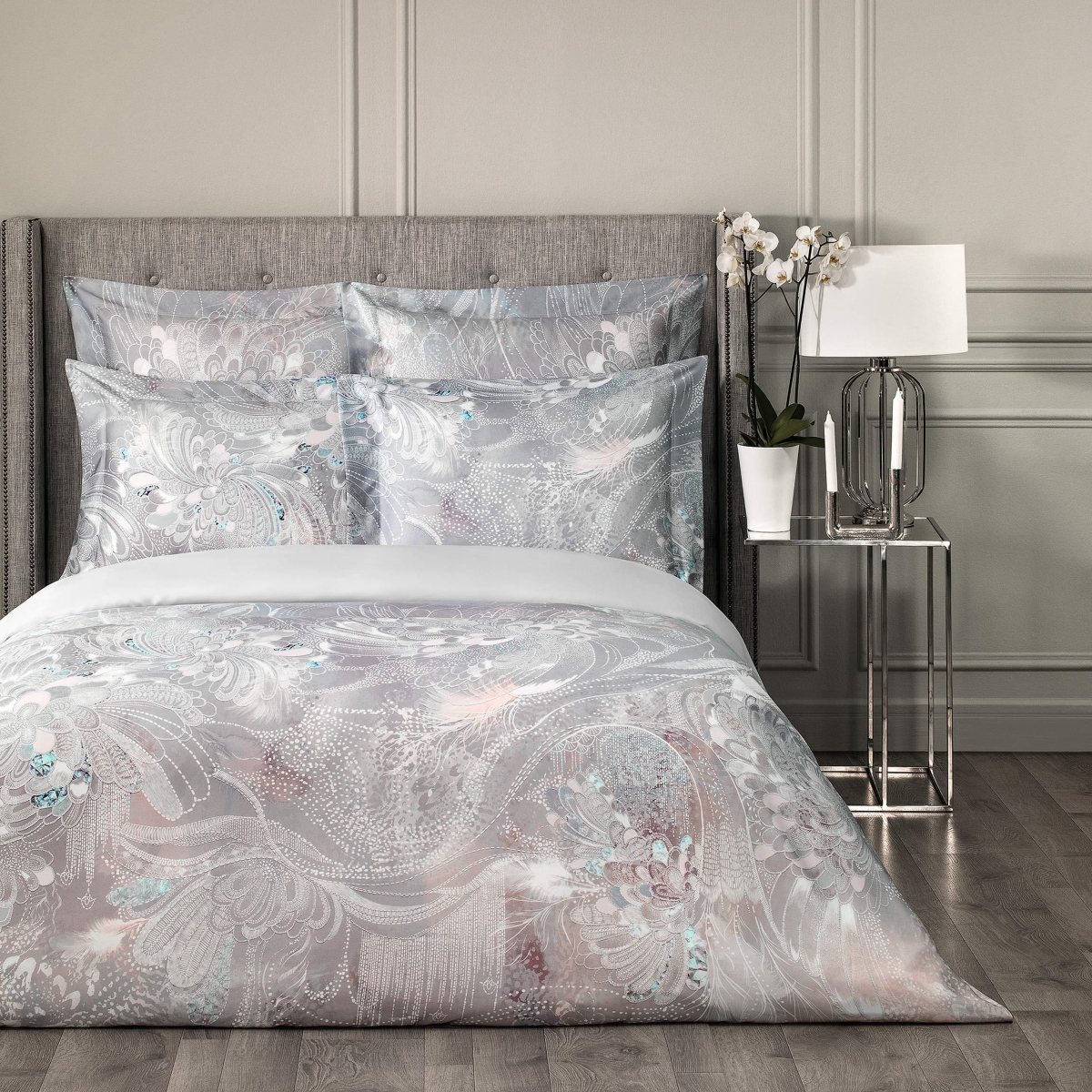 Togas Perla Duvet cover King grey