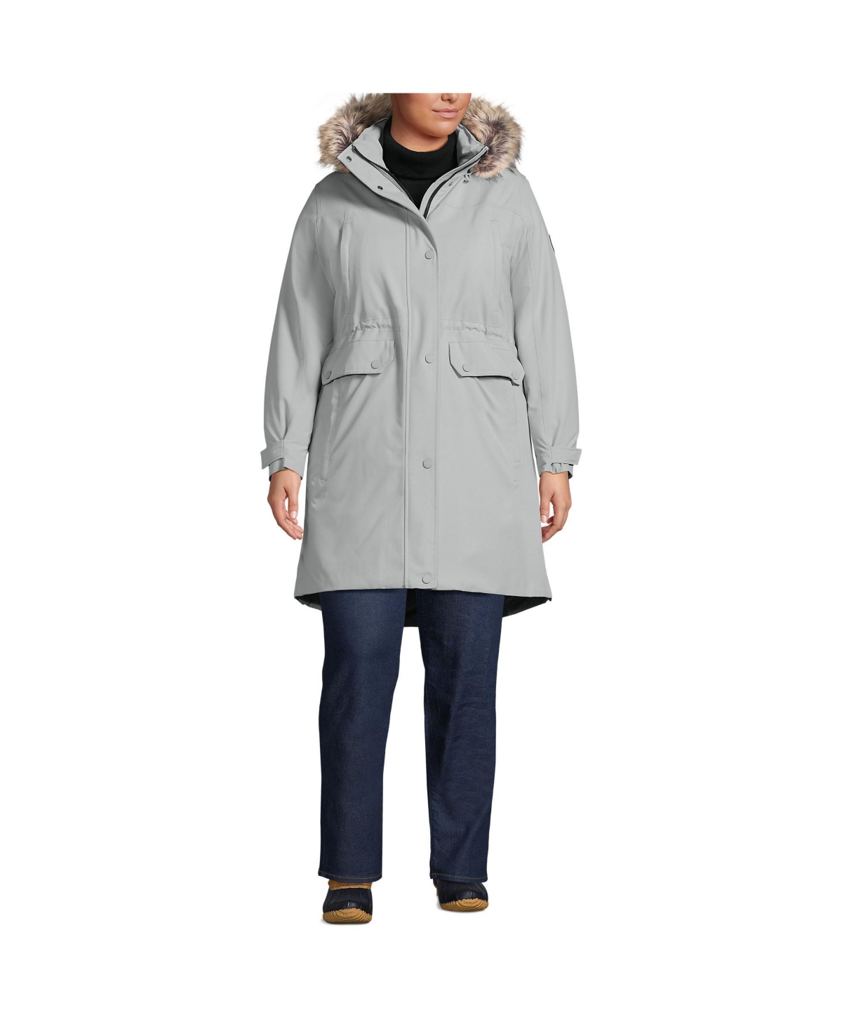 Women's Plus Size Expedition Down Waterproof Winter Parka - Light fog