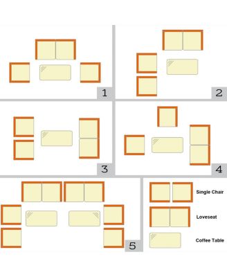 4 Pieces Comfortable Outdoor Rattan Sofa Set with Glass Coffee Table