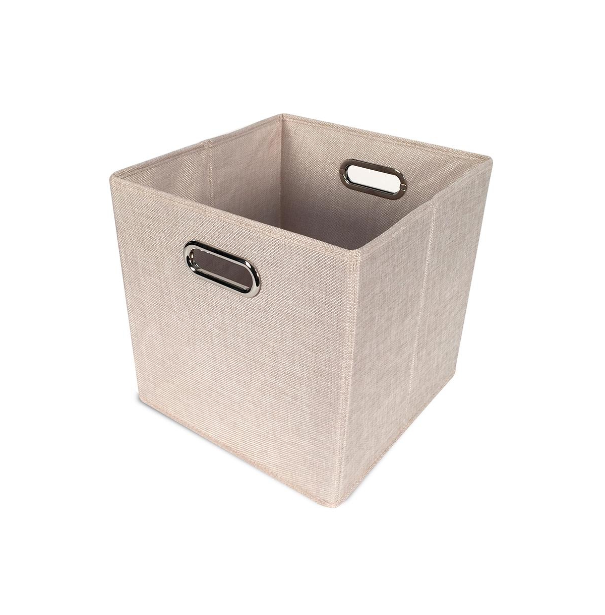 Cube Tweed Bin - Navy