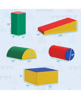 5 Piece Climb and Crawl Activity Play Set, Assorted