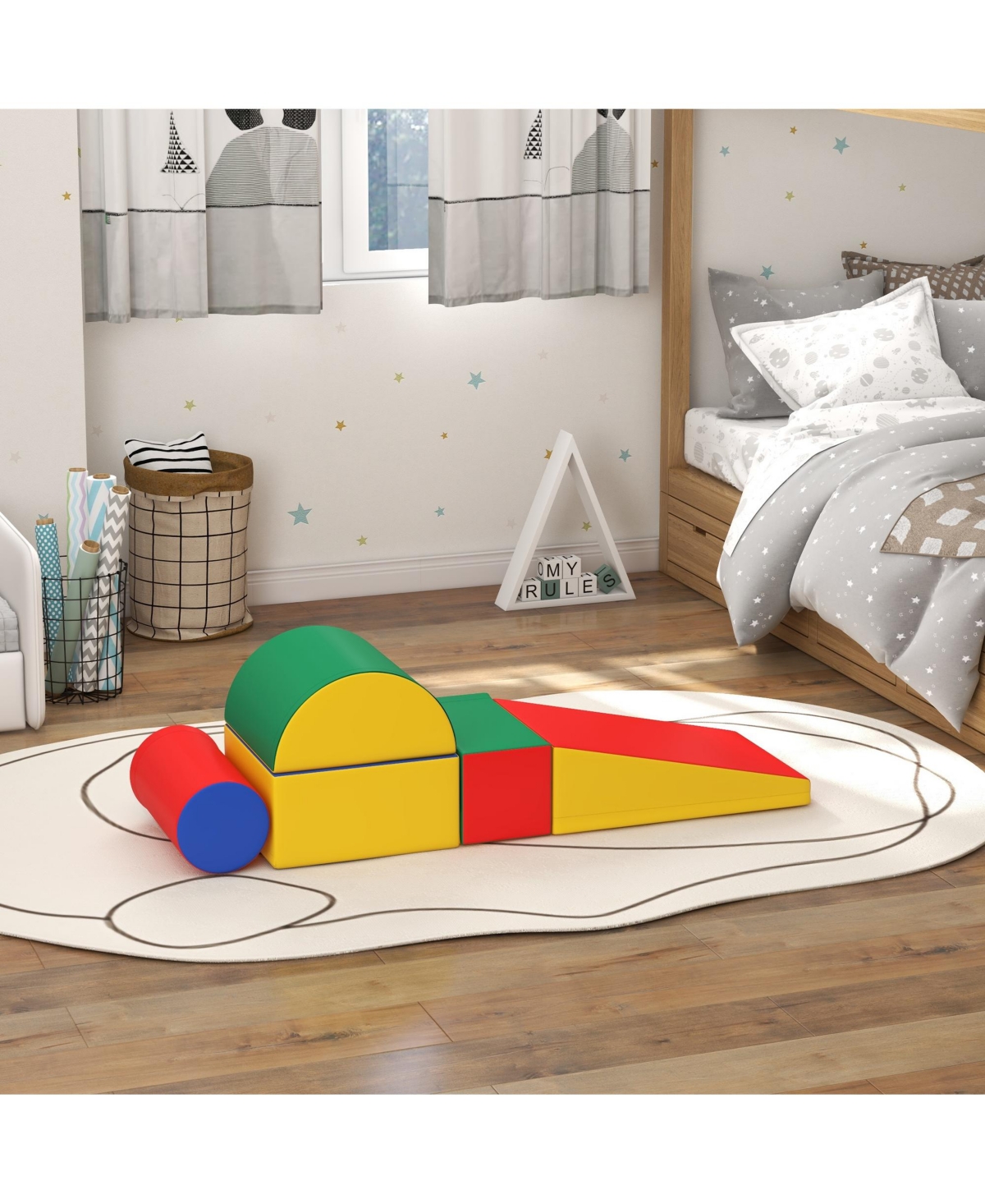 Soozier 5 Piece Climb and Crawl Activity Play Set,- Assorted