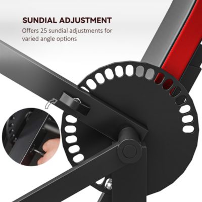 Bicep Preacher Curl Bench & Tricep Extension w/ Adjustable Seat and Elbow Cushion