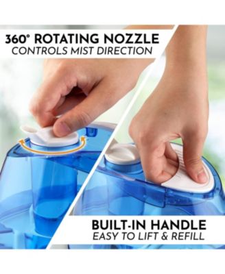 0.66-Gallon, 2.5 Liter Cool Mist Ultrasonic Humidifier for Home