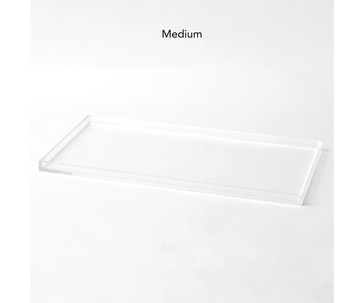 Clear Overflow Feeder Tray, Medium - Clear