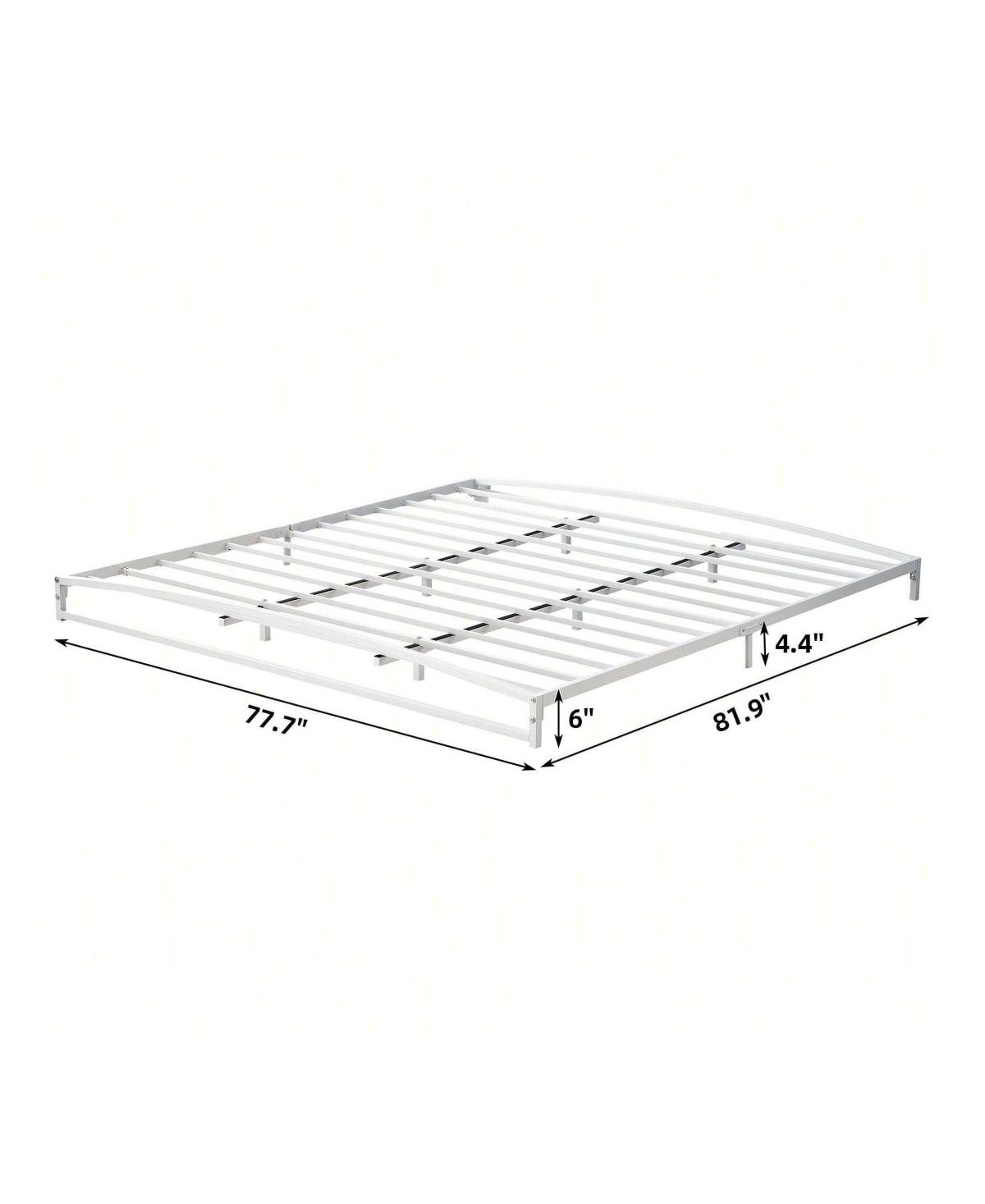 gaomon Bed Frame, 6 Inch Low Profile Platform Bed Frame, Heavy Duty Metal Full Size Bed, Mattress Foundation With Steel Slat Support, 6 Inch Height, E