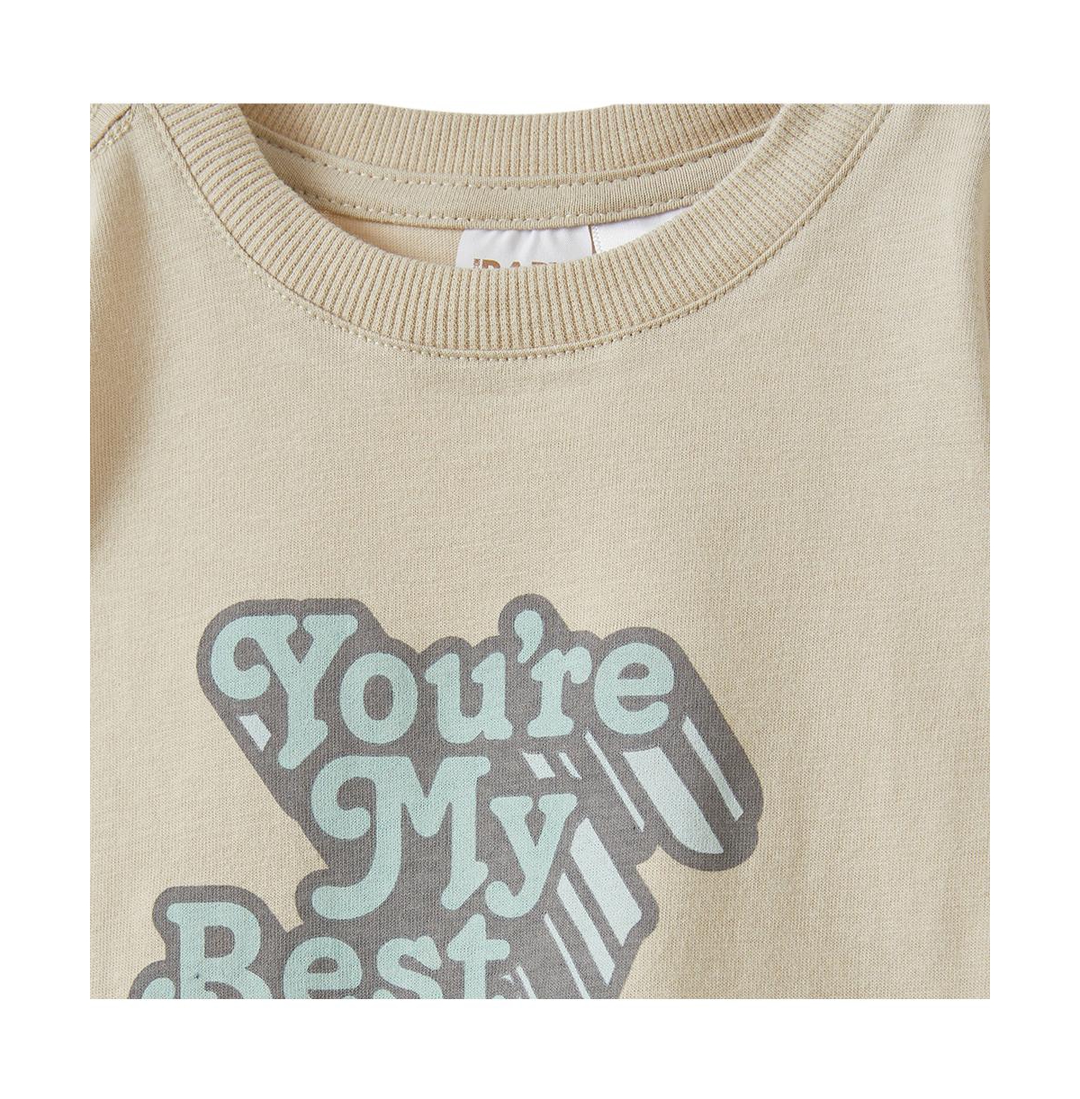 Cotton On Baby Boys Jamie Long Sleeve Graphic Print Tee - License -queen best friend