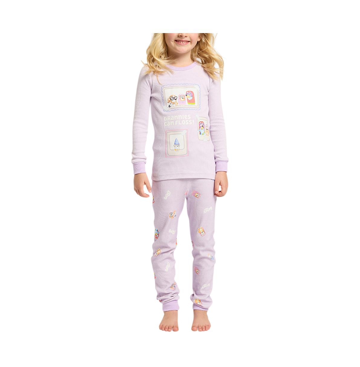 Cotton On Little Girls Mila Sleeve Pyjama Set Licensed -bluey