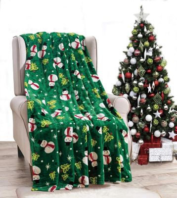Cozy Christmas Snowman Throw, 50" x 60"