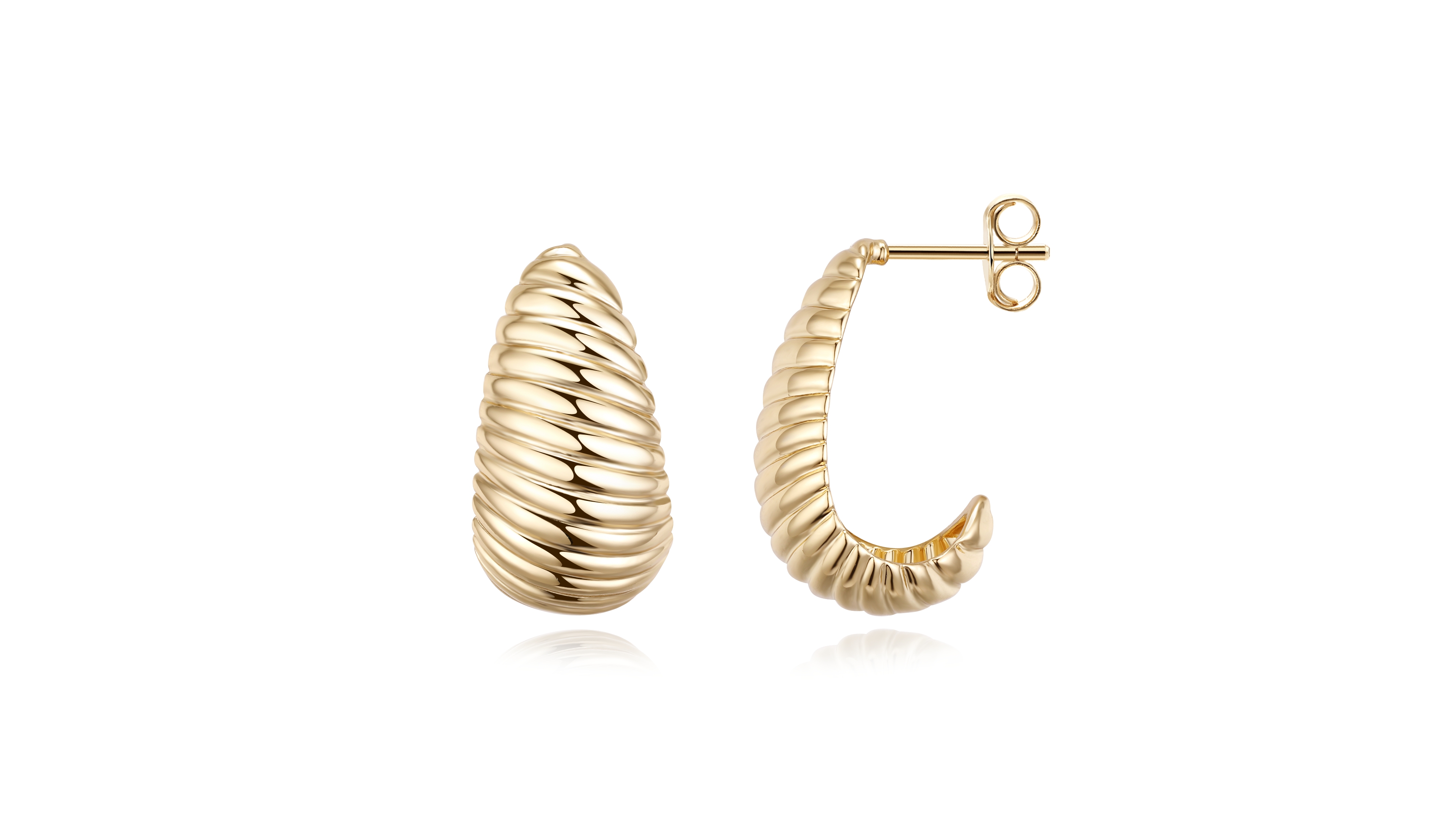 Macy's Stripe Design Dome Earrings