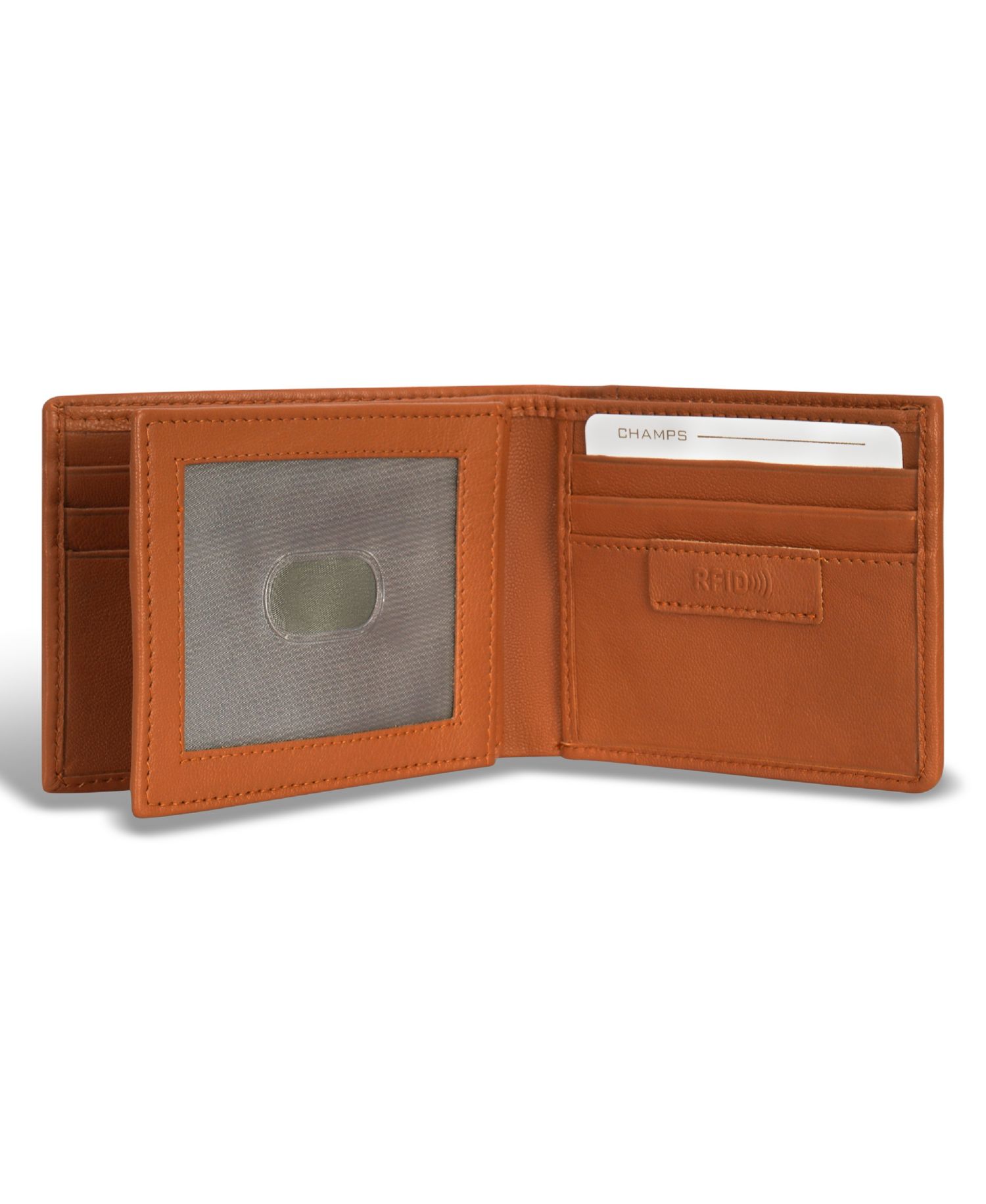 Men's Denim Collection Leather Center Wing Wallet