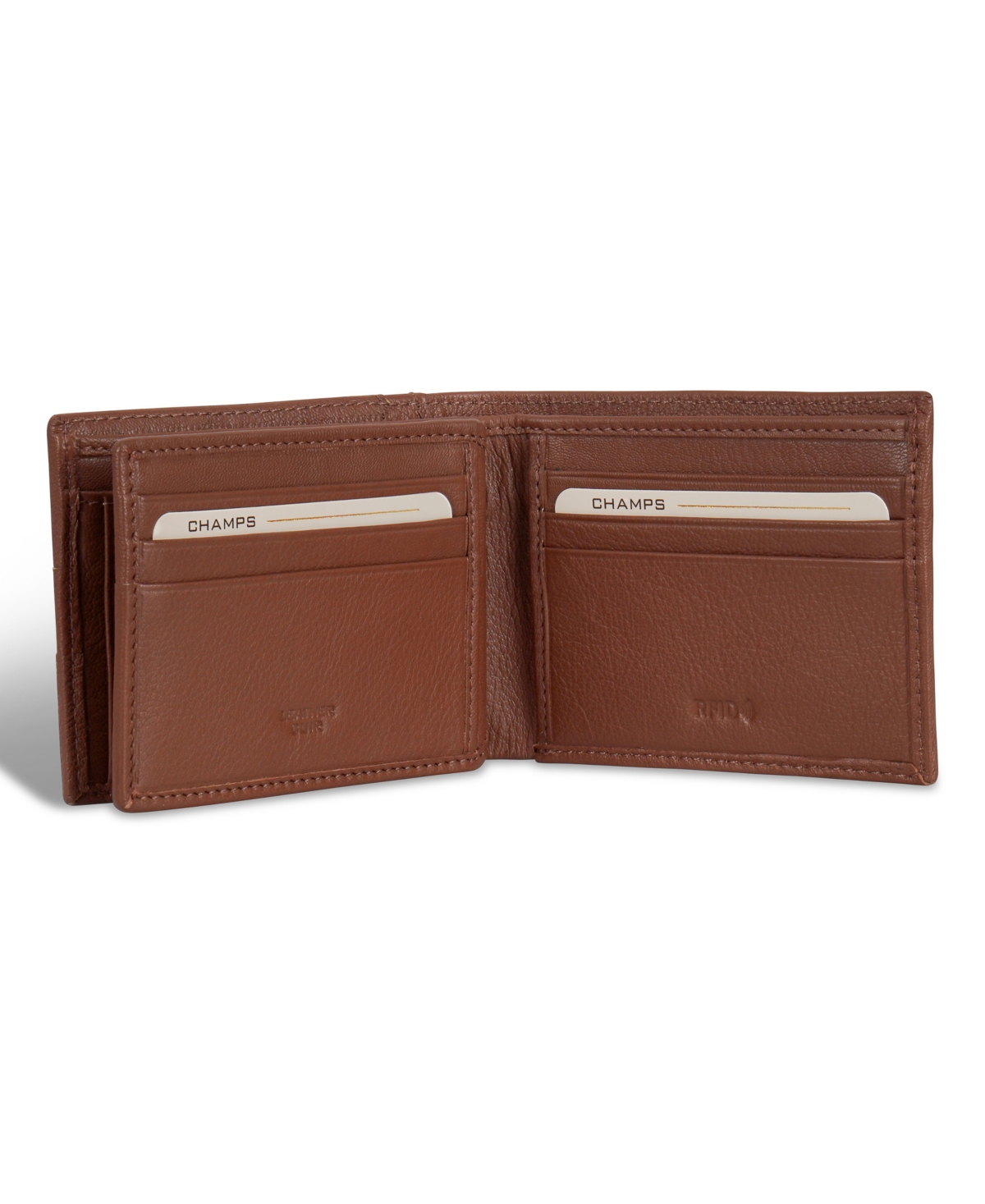 CHAMPS MEN'S ONYX COLLECTION LEATHER ACCESS CENTER WING WALLET 