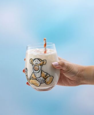 Disney Winnie Pooh Exploring Classic Stemless Wine Glasses, Set of 4
