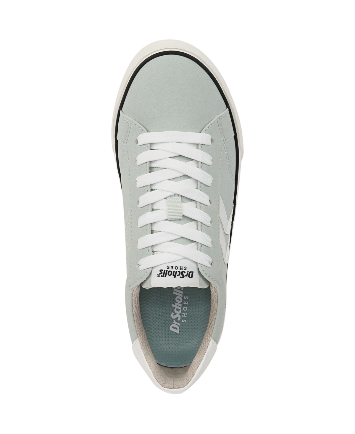 Shop Dr. Scholl's Women's Offline Lace Up Sneakers In Ocean Green Faux Leather