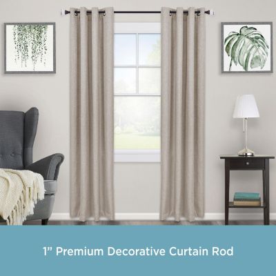 Mashapee 1" Premium Decorative Window Curtain Rod