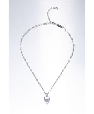 Frost Heart Necklace and Earrings Set