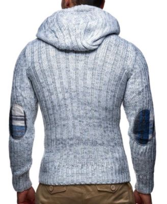 Men s Knitted Pullover | Long-Sleeved Slim fit Hoodie | Basic Winter Hoodie-Sweater for Men
