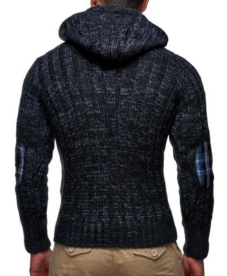 Men s Knitted Pullover | Long-Sleeved Slim fit Hoodie | Basic Winter Hoodie-Sweater for Men