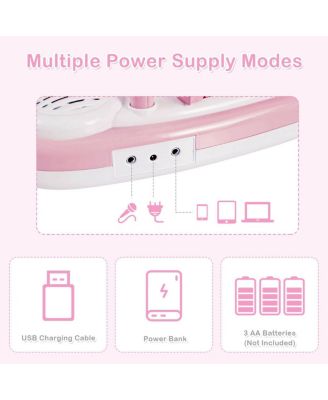 37 Keys Kids Toy Electronic Organ Portable Piano Keyboard w/ Microphone