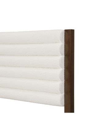 Adin Queen Size Boucle Fabric Upholstered Bed