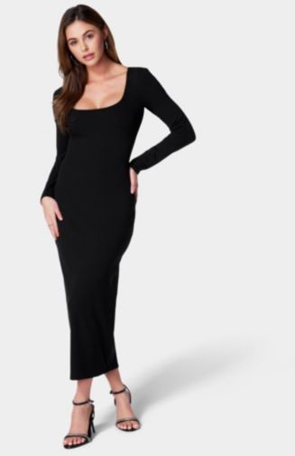 bebe long sleeve maxi dress Ruched Longsleeve Printed Maxi Dress