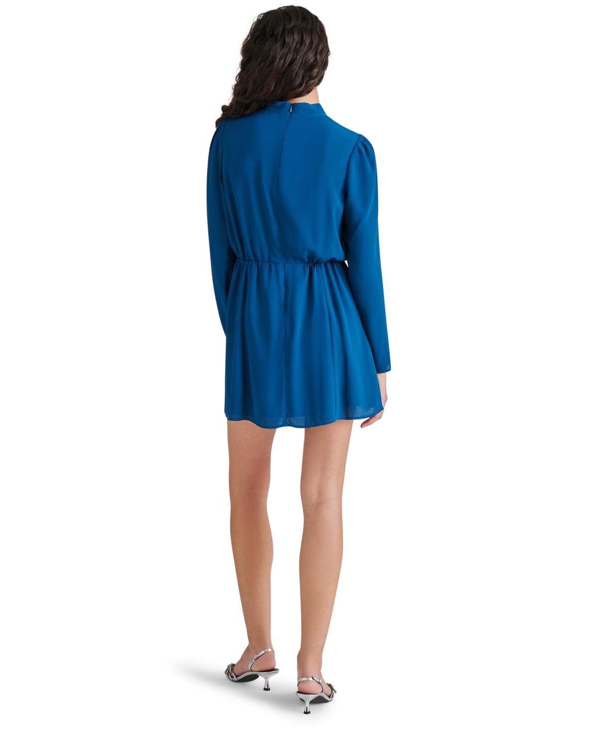Steve Madden Hope Long Sleeve Minidress In Cadet Blue