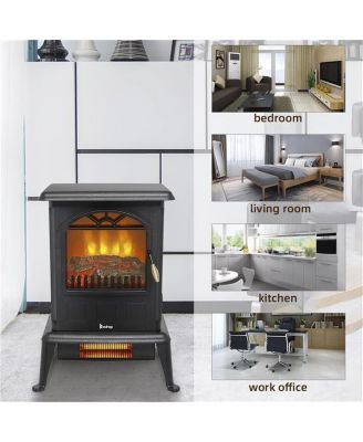 Infrared Electric Fireplace Heater - Electric Fireplace Stove for Home Heating