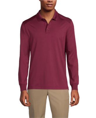 School Uniform Men's Long Sleeve Rapid Dry Polo Shirt