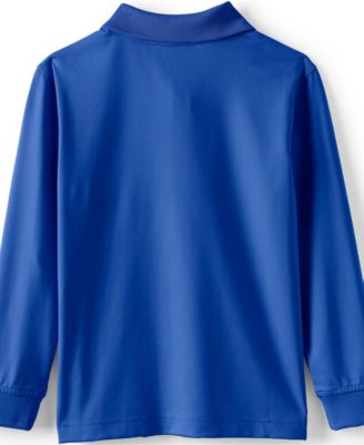 School Uniform Men's Long Sleeve Rapid Dry Polo Shirt