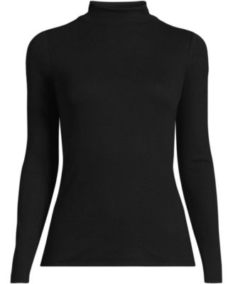Women's Drapey Rib Skimming Long Sleeve Mock Neck