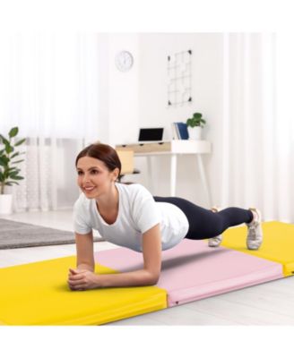 6 x 2 FT Tri-Fold Gym Mat with Handles and Removable Zippered Cover