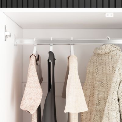 6-Drawers Classic Wooden Dresser with Golden Handles