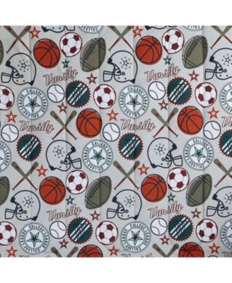 League Sports Gray 4-Piece Microfiber Comforter Set - Full