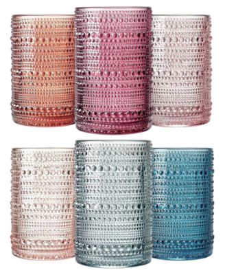 Beaded Highball Glasses, Set of 6
