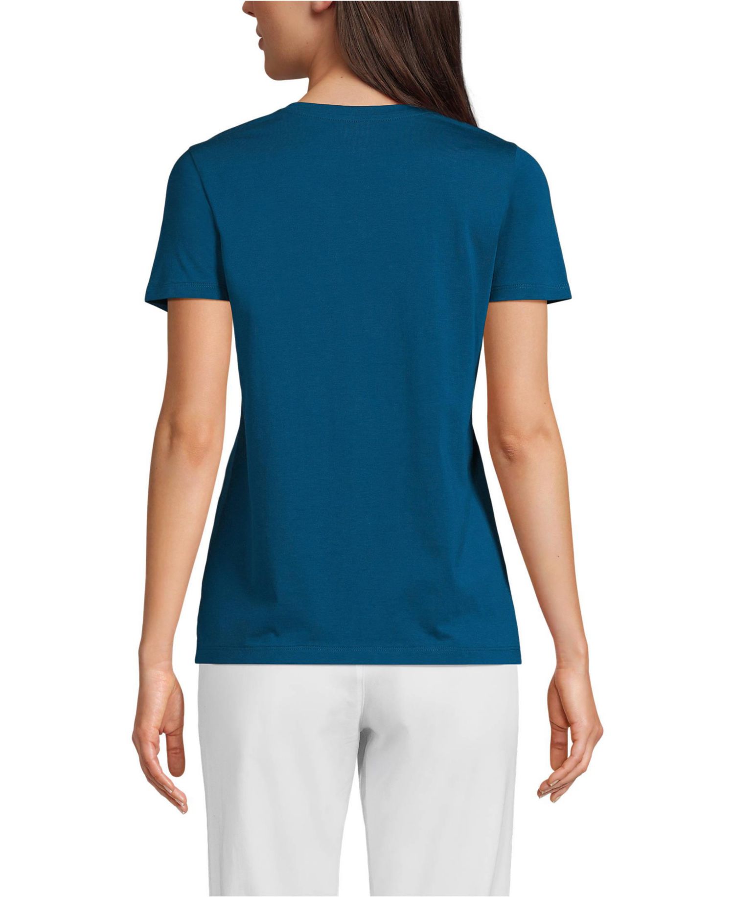 Women's Relaxed Supima Cotton V-Neck T-Shirt
