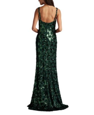 Women's Tinker Sequin Eyelash Fringe Gown